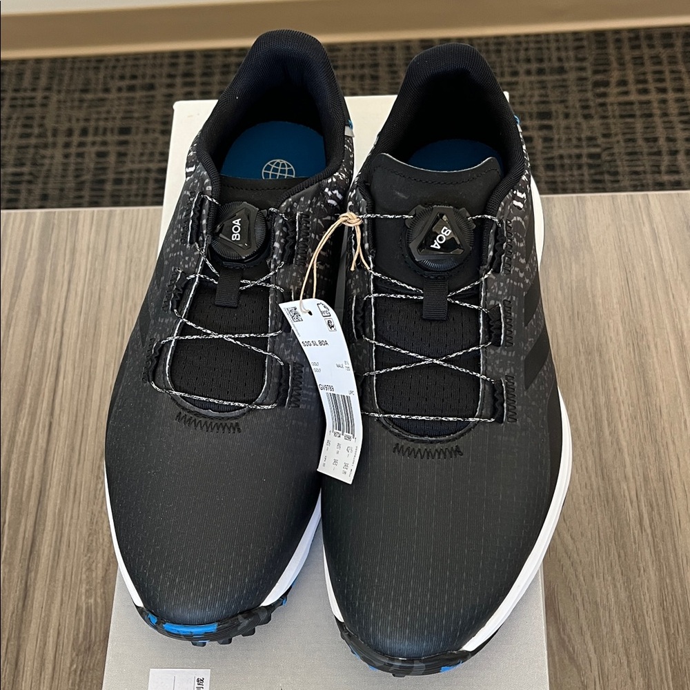 Adidas S2G SL Boa Men's Black Spikeless Golf Shoe - Picture 2 of 6